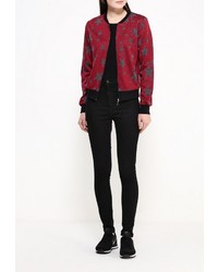 Женский темно-красный бомбер от Aurora Firenze