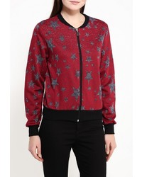 Женский темно-красный бомбер от Aurora Firenze