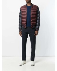 Мужской темно-красный бомбер от Moncler