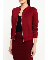 Женский темно-красный бомбер от Edge Clothing