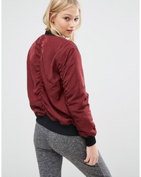 Женский темно-красный бомбер от Pull&Bear