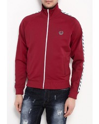 Мужской темно-красный бомбер от Fred Perry