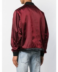 Мужской темно-красный бомбер от Dolce & Gabbana