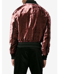 Мужской темно-красный бомбер от Haider Ackermann