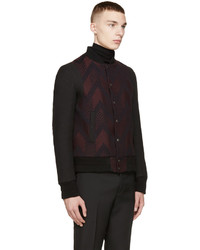 Мужской темно-красный бомбер от Balmain