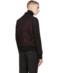 Мужской темно-красный бомбер от Balmain