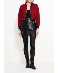 Женский темно-красный бомбер от Sense