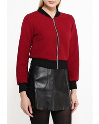 Женский темно-красный бомбер от Sense