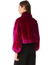 Женский темно-красный бомбер от Opening Ceremony