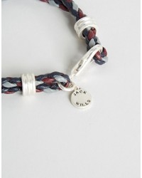 Мужской темно-красный браслет от Jack Wills