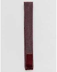 Мужской темно-красный вязаный галстук от Asos