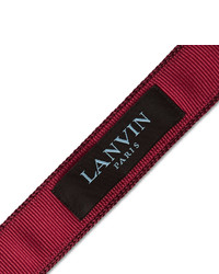 Мужской темно-красный вязаный галстук от Lanvin