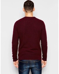 Мужской темно-красный вязаный свитер от Asos