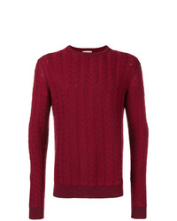 Мужской темно-красный вязаный свитер от Etro