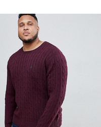 Мужской темно-красный вязаный свитер от French Connection