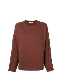 Женский темно-красный вязаный свитер от Peserico