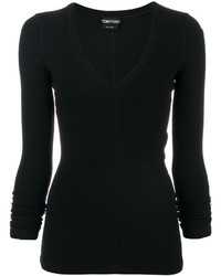 Женский темно-красный вязаный свитер от Tom Ford