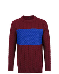 Мужской темно-красный вязаный свитер от À La Garçonne