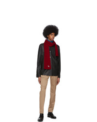 Мужской темно-красный вязаный шарф от Ps By Paul Smith