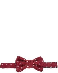 Мужской темно-красный галстук-бабочка с принтом от Saint Laurent