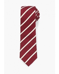 Мужской темно-красный галстук в вертикальную полоску от Mango Man