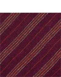 Мужской темно-красный галстук в вертикальную полоску от Turnbull & Asser
