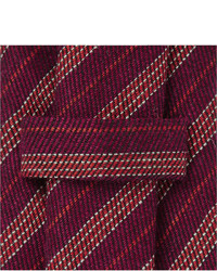 Мужской темно-красный галстук в вертикальную полоску от Turnbull & Asser