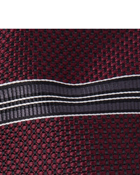 Мужской темно-красный галстук в горизонтальную полоску от Tom Ford