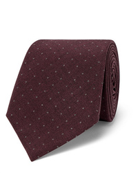 Мужской темно-красный галстук в горошек от Brunello Cucinelli