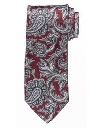 Темно-красный галстук с "огурцами"