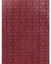Мужской темно-красный галстук с принтом от Moschino