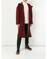 Мужской темно-красный дафлкот от Undercover