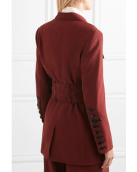 Женский темно-красный двубортный пиджак от RUH