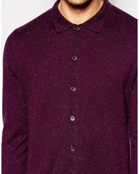 Мужской темно-красный кардиган от Asos