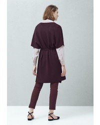 Женский темно-красный кардиган от Mango