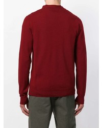 Мужской темно-красный кардиган от Jijibaba