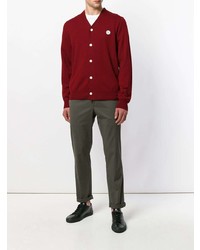 Мужской темно-красный кардиган от Jijibaba