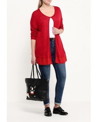 Женский темно-красный кардиган от Ulla Popken