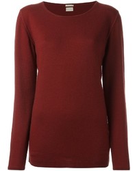 Женский темно-красный кашемировый свитер от Massimo Alba