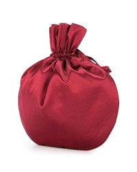 Темно-красный клатч из плотной ткани с принтом от Hysteric Glamour