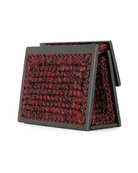 Темно-красный клатч из плотной ткани от 711