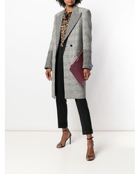 Темно-красный кожаный клатч от Givenchy