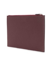 Темно-красный кожаный клатч от Givenchy