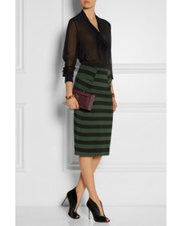 Темно-красный кожаный клатч от Charlotte Olympia