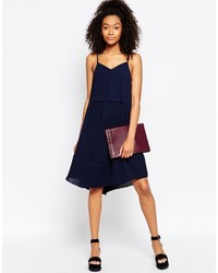 Темно-красный кожаный клатч от Asos