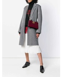 Темно-красный кожаный клатч от Givenchy