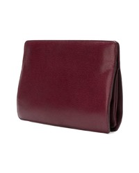Темно-красный кожаный клатч от Givenchy