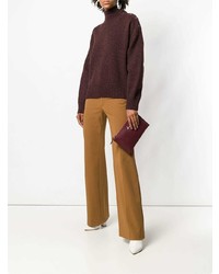 Темно-красный кожаный клатч от Vivienne Westwood