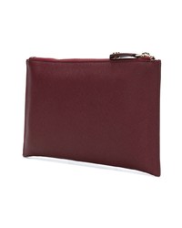Темно-красный кожаный клатч от Vivienne Westwood
