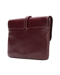 Темно-красный кожаный клатч от Tila March